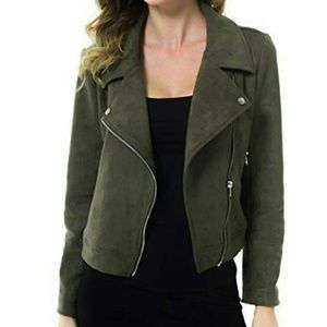 Faux Suede Short Jacket